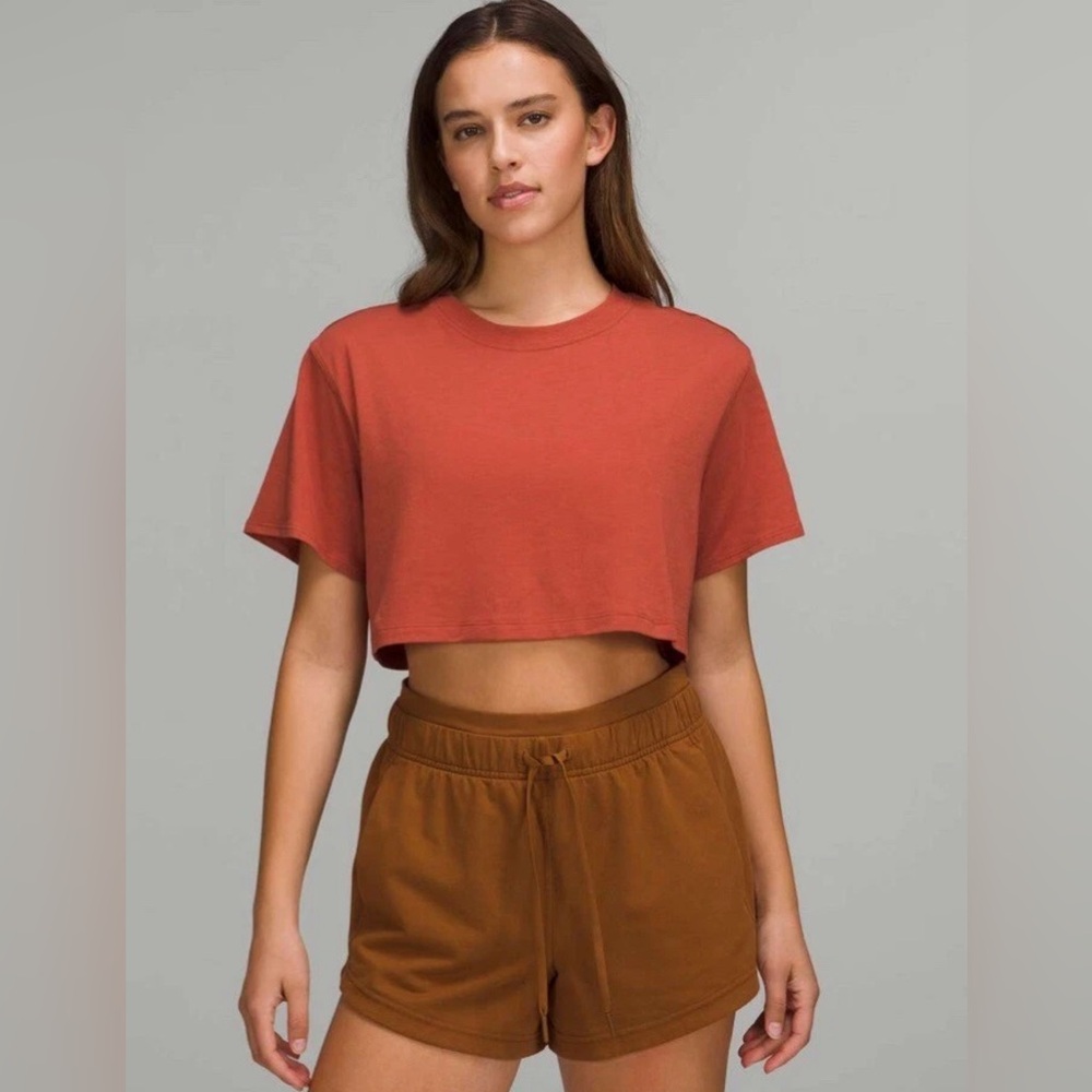 NWT 🪨 Lululemon All Yours Crop Tee Graphic Red Rock 🪨